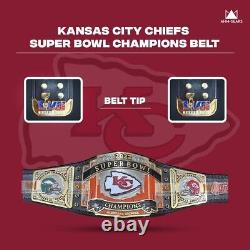 Nouvelle ceinture de champion du Super Bowl personnalisée des Kansas City Chiefs