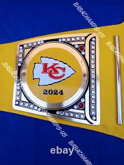 Nouvelle ceinture de championnat Super Bowl 58 des Kansas City Chiefs KC de 2024, taille adulte 2mm