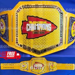 Nouvelle ceinture de championnat Super Bowl 58 des Kansas City Chiefs KC de 2024, taille adulte 2mm