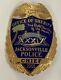 Obsolète Jacksonville, Floride Chef De La Police Super Bowl Badge Hallmark Blackinton
