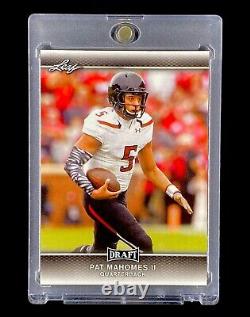 PATRICK MAHOMES ROOKIE SILVER PARALLÈLE 2017 LEAF Texas Tech Super Bowl CHIEFS