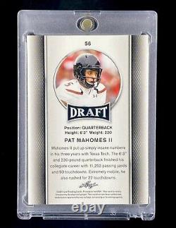 PATRICK MAHOMES ROOKIE SILVER PARALLÈLE 2017 LEAF Texas Tech Super Bowl CHIEFS