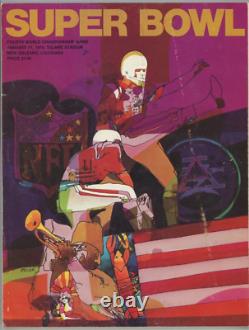 PROGRAMME OFFICIEL DU SUPER BOWL IV En TRÈS BON ÉTAT CHIEFS VIKINGS
