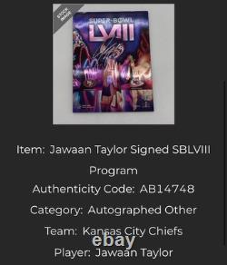PROGRAMME OFFICIEL DU SUPER BOWL LVIII 58 SIGNÉ Kansas City Chiefs contre 49ers