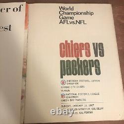 Packers Des Chiefs Du Programme Du Super Bowl 1967