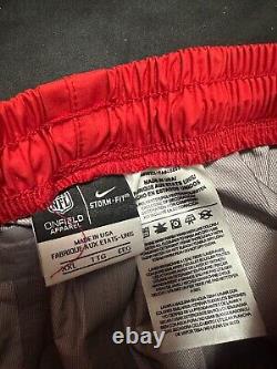 Pantalon de pluie Nike Kansas City Chiefs Storm On Field Taille 2XL Neuf Rouge Fabriqué aux États-Unis