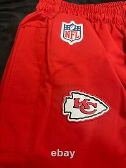 Pantalon de pluie Nike Kansas City Chiefs Storm On Field Taille 2XL Neuf Rouge Fabriqué aux États-Unis