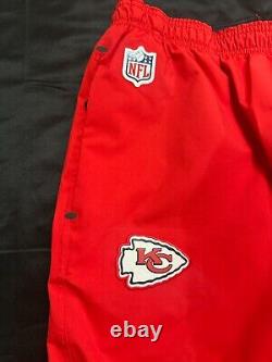 Pantalon de pluie Nike Kansas City Chiefs Storm On Field Taille 3XL neuf Rouge Fabriqué aux États-Unis