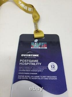 Passes d'accès au Super Bowl LIV 2020 Club Hospitalité Pregame & Lanière Chiefs