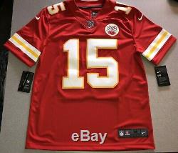 Patrick Chefs Mahomes Rouge Super Bowl Blanc À L'extérieur De Vapeur Limitée Authentique Maillots