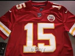 Patrick Chefs Mahomes Rouge Super Bowl Blanc À L'extérieur De Vapeur Limitée Authentique Maillots