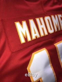 Patrick Chefs Mahomes Rouge Super Bowl Blanc À L'extérieur De Vapeur Limitée Authentique Maillots