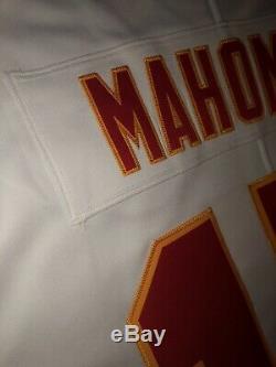 Patrick Chefs Mahomes Rouge Super Bowl Blanc À L'extérieur De Vapeur Limitée Authentique Maillots