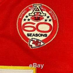Patrick Mahomes # 15 Chefs Kc Red Super Bowl 54 Jersey Medium