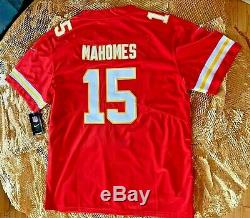 Patrick Mahomes # 15 Chefs Kc Red Super Bowl XL Jersey 54