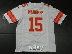 Patrick Mahomes # 15 Chiefs De Kansas City Super Bowl LIV 54 Limited Jersey Blanc