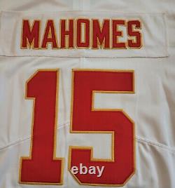 Patrick Mahomes #15 Kansas City Chiefs Stitched White Sblvii C Jeu De Patch Jersey