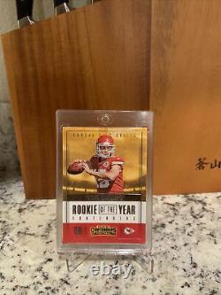 Patrick Mahomes 2017 Panini Contenders Rookie Of The Year Rc No. Ry-3 Chefs