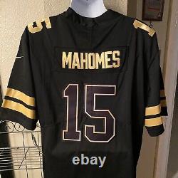 Patrick Mahomes 2xl Hommes Black Kansas City Super Bowl 54 Nike Game Jersey T.n.-o.
