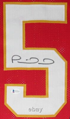 Patrick Mahomes Autographed Chiefs Super Bowl Jersey Beckett Bas Coa Encadré 8x10