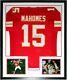 Patrick Mahomes Autographed Chiefs Super Bowl Jersey Jsa Coa Framed & 8x10 Photo