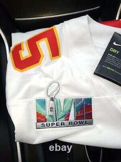 Patrick Mahomes Chefs Nike Super Bol LVII Vapeur Limited Cousu Jersey Petit