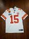 Patrick Mahomes Chefs Super Bol Lvii Vapeur Limited Cousu Capitaine Jersey Md
