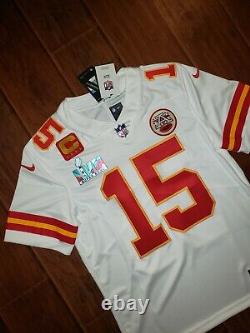 Patrick Mahomes Chefs Super Bol LVII Vapeur Limited Cousu Capitaine Jersey MD