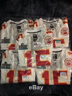 Patrick Mahomes Chiefs De Kansas City Super Bowl 54 LIV Patch Maillot Rouge Et Blanc