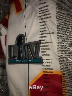 Patrick Mahomes Chiefs De Kansas City Super Bowl 54 LIV Patch Maillot Rouge Et Blanc