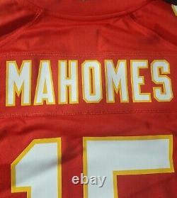 Patrick Mahomes Chiefs New'with/sb LIV Patch' Red Nike Game Jersey Hommes Sz M
