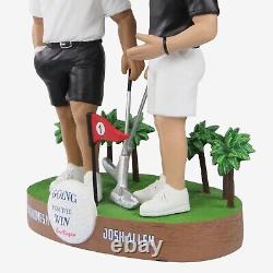Patrick Mahomes & Josh Allen Golf Dual Bobblehead Foco New Orig Box Nib