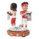 Patrick Mahomes Justin Reid Kansas City Chiefs Super Bowl Lviii Champion Bobblehead