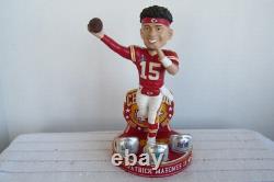Patrick Mahomes KC Chiefs 3x Champions du Super Bowl Édition Limitée Bobblehead NIB
