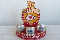 Patrick Mahomes KC Chiefs 3x Champions du Super Bowl Édition Limitée Bobblehead NIB