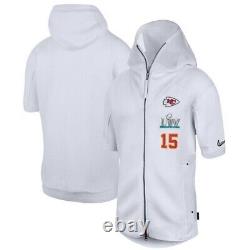 Patrick Mahomes Kansas City Chiefs Nike Super Bowl LIV Media Night Hoodie 2XL 15<br/> <br/>Traduction en français : Sweat à capuche Patrick Mahomes des Kansas City Chiefs de Nike pour la soirée médiatique du Super Bowl LIV, taille 2XL 15