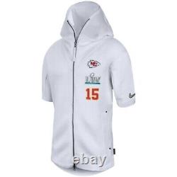 Patrick Mahomes Kansas City Chiefs Nike Super Bowl LIV Media Night Hoodie 2XL 15
 <br/>	
 
	<br/>	Traduction en français : Sweat à capuche Patrick Mahomes des Kansas City Chiefs de Nike pour la soirée médiatique du Super Bowl LIV, taille 2XL 15