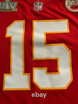 Patrick Mahomes Kansas City Chiefs Nike Super Bowl LV Bound Game Jersey Red