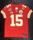 Patrick Mahomes Kansas City Chiefs Super Bowl 58 Maillot Nike Fuse Elite Taille 40