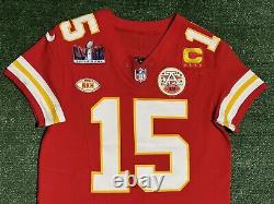 Patrick Mahomes Kansas City Chiefs Super Bowl 58 Maillot Nike FUSE Elite Taille 40/M