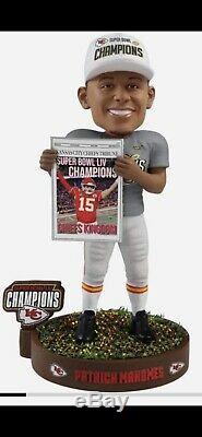 Patrick Mahomes Kansas City Chiefs Super Bowl Confetti Célébration Bobblehead