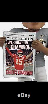Patrick Mahomes Kansas City Chiefs Super Bowl Confetti Célébration Bobblehead