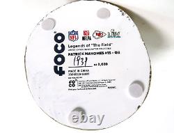 Patrick Mahomes Kansas City Chiefs Super Bowl LIV Figurine Bobblehead Légende Du Terrain