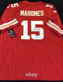 Patrick Mahomes Signé Kansas City Chiefs # 15 Super Bowl LIV Jersey Nike Coa