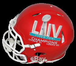 Patrick Mahomes Signé Kansas City Chiefs Super Bowl LIV Speed ​​casque Authentique