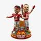 Patrick Mahomes Travis Kelce Kansas City Chiefs 3x Champions Du Super Bowl Figurine &agrave; Ressort