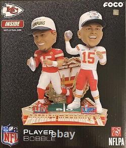 Patrick Mahomes, champion du Super Bowl LVII des KC Chiefs, 2 fois MVP du Super Bowl, figurine à tête branlante