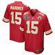 Patrick Mahomes''chiefs' New With/sb 54 Patch Red Nike Game Jersey Taille Moyenne