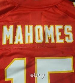 Patrick Mahomes''chiefs' New With/sb 54 Patch Red Nike Game Jersey Taille Moyenne