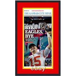 Photo de couverture du journal Framed Kansas City Star Chiefs Super Bowl LVII Champions